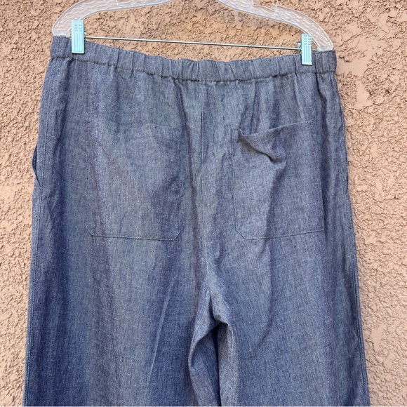 Vince Wide Leg Pants in Blue - Picture 4 of 8